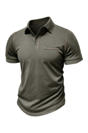 Polo manches courtes. coupe stretch - Army-Green