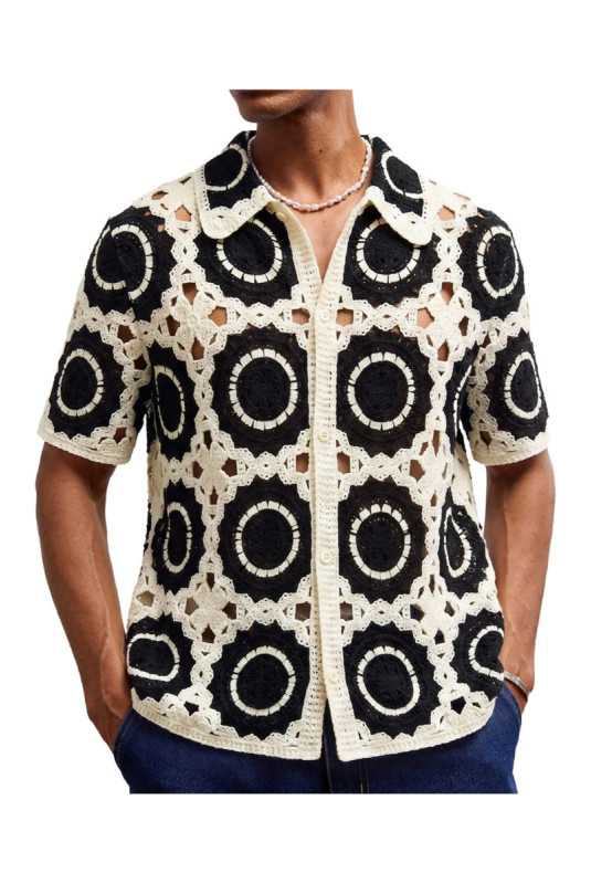 Chemise maille légère - Black