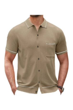 Chemise manches courtes. légère et respirante - Khaki