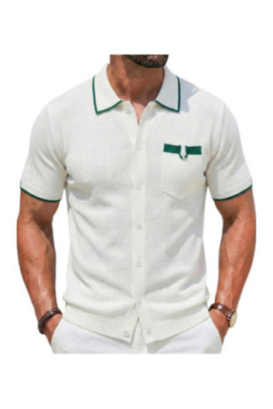 Chemise manches courtes. légère et respirante - White