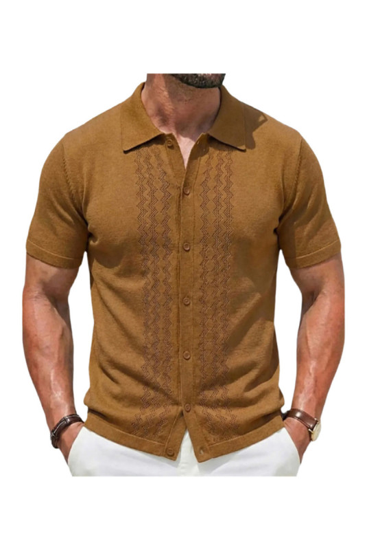 Chemise maille légère - Brown