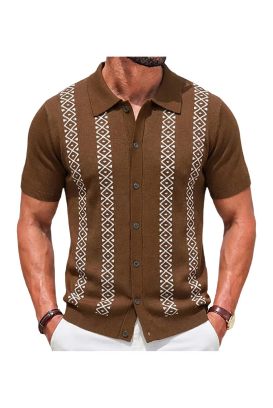 Chemise manches courtes - Brown