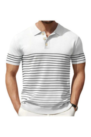 T-shirt col polo - White