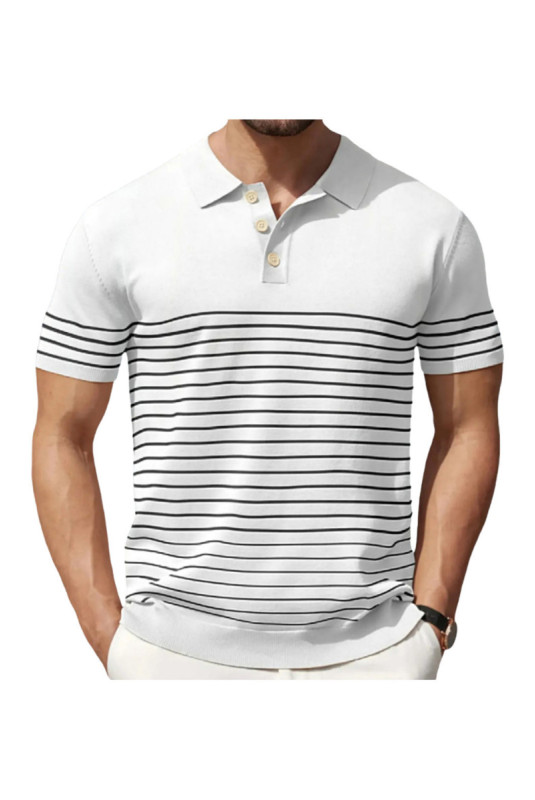 T-shirt col polo - White