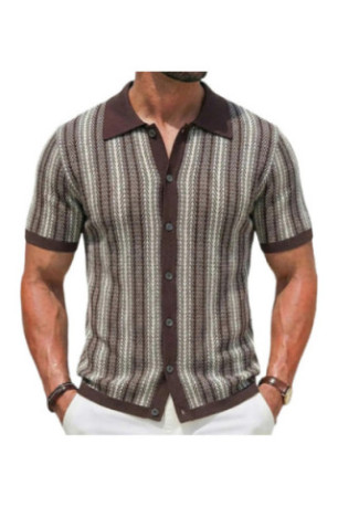 Chemise à manches courtes - Coffee