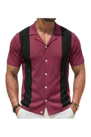 Chemise à manches courtes - Wine Red