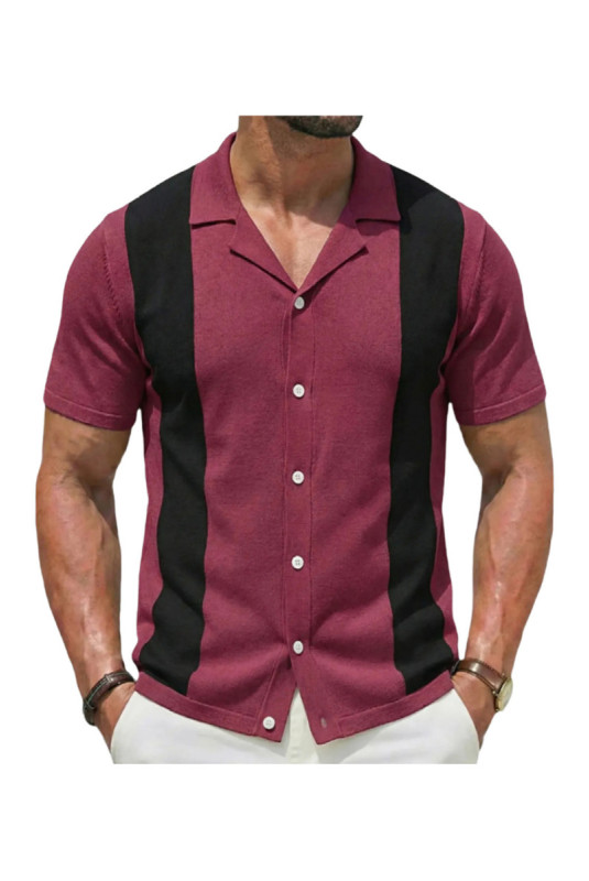 Chemise à manches courtes - Wine Red