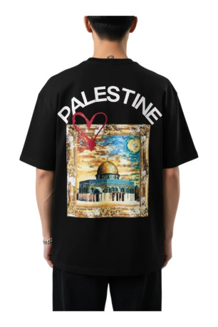 T-shirt MC logo PALESTINE X-FIVE