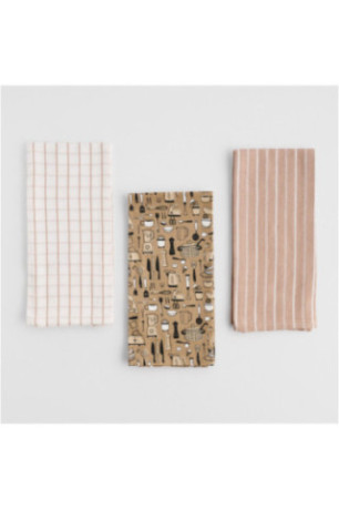 Ensemble de Torchons - Utensillo - Dark Beige