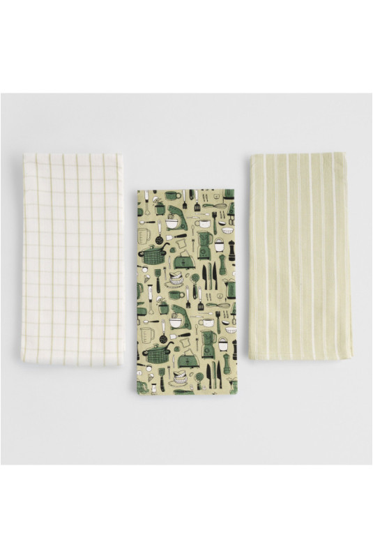 Ensemble de Torchons - Utensillo - Sage