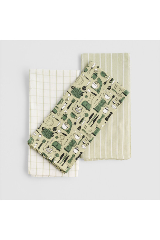 Ensemble de Torchons - Utensillo - Sage