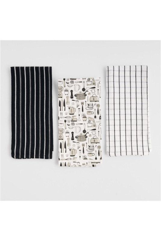 Ensemble de Torchons - Utensillo - Black