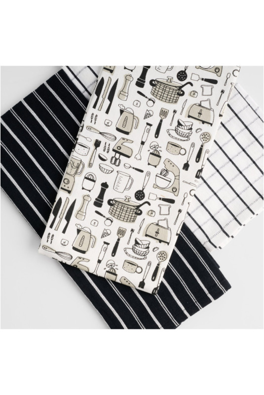 Ensemble de Torchons - Utensillo - Black