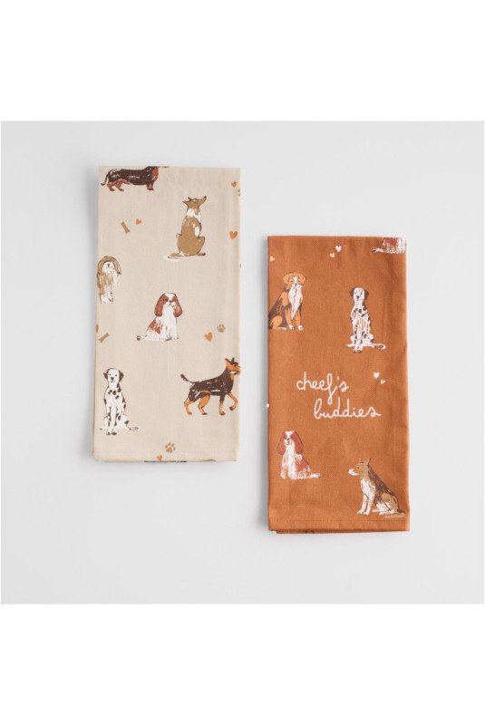 Ensemble de Torchons - Woofters - Beige