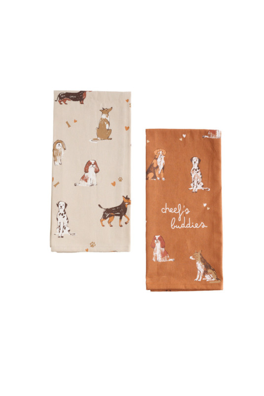 Ensemble de Torchons - Woofters - Beige