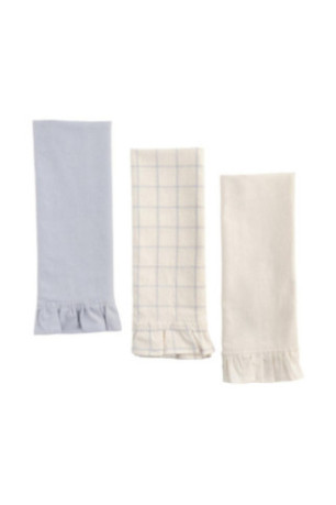 Ensemble de Torchons - Falbines - Blue