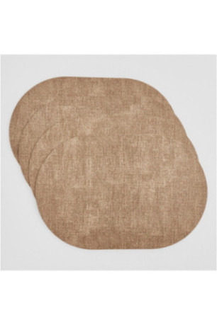 Ensemble de Sets de Table Décoratifs - Labanis - Beige