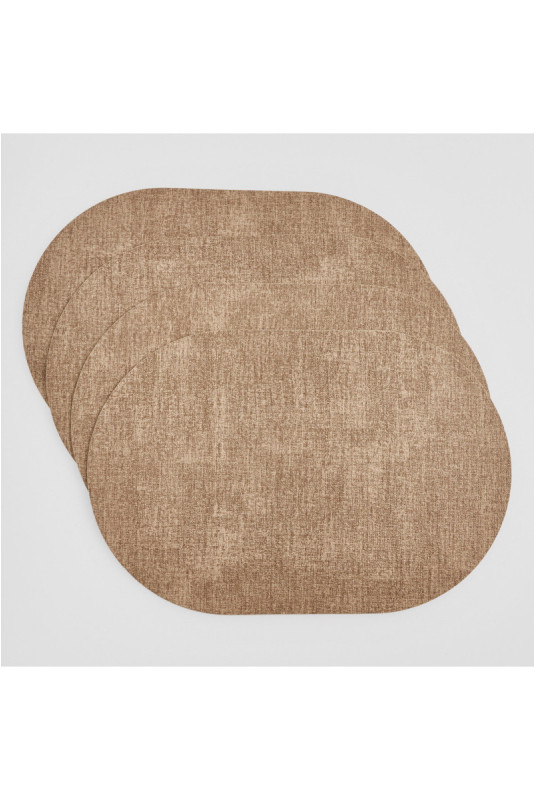 Ensemble de Sets de Table Décoratifs - Labanis - Beige