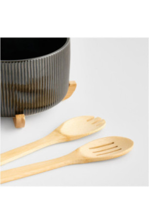 Bol de Service Avec Accessoires - Linerso - Black