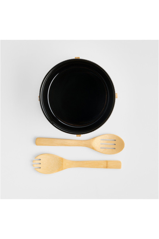 Bol de Service Avec Accessoires - Linerso - Black