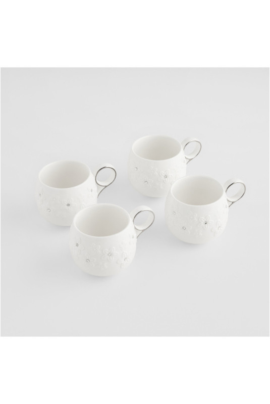 Théière Avec Tasses - Glammor - White