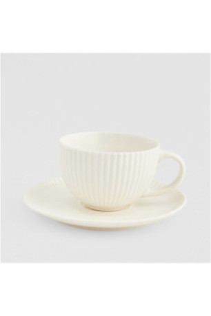 Tasse Avec Sous-Tasse - Mishka - White