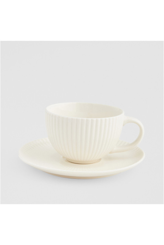 Tasse Avec Sous-Tasse - Mishka - White