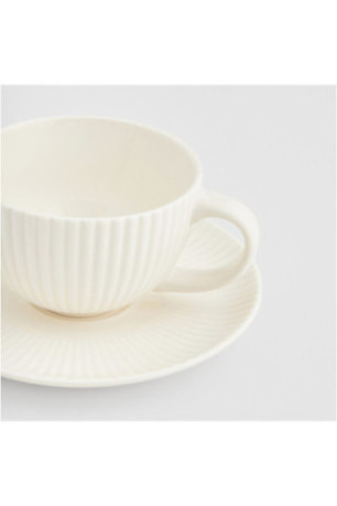 Tasse Avec Sous-Tasse - Mishka - White