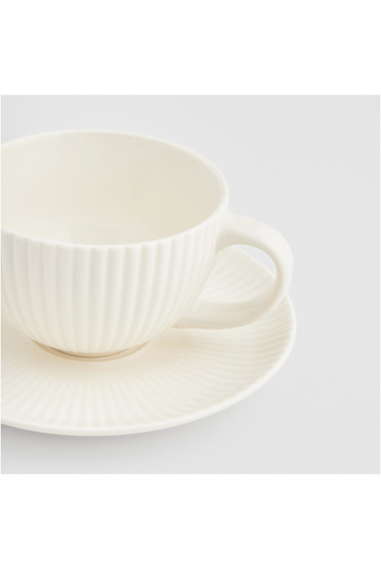 Tasse Avec Sous-Tasse - Mishka - White