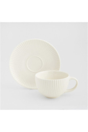 Tasse Avec Sous-Tasse - Mishka - White