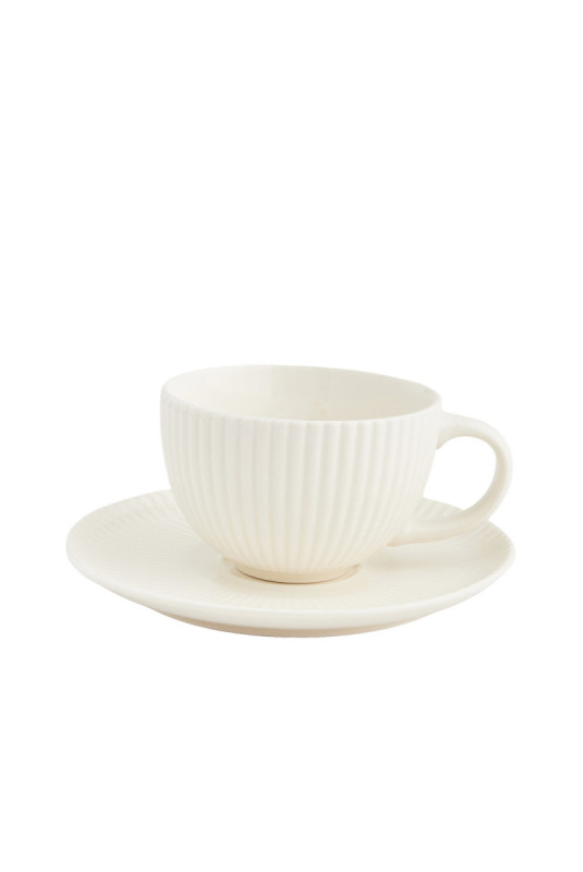 Tasse Avec Sous-Tasse - Mishka - White