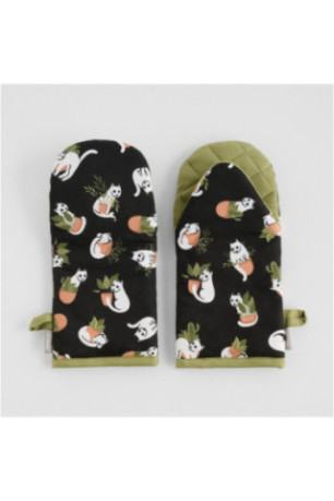 Ensemble de Gants de Four - Purrpot - Black