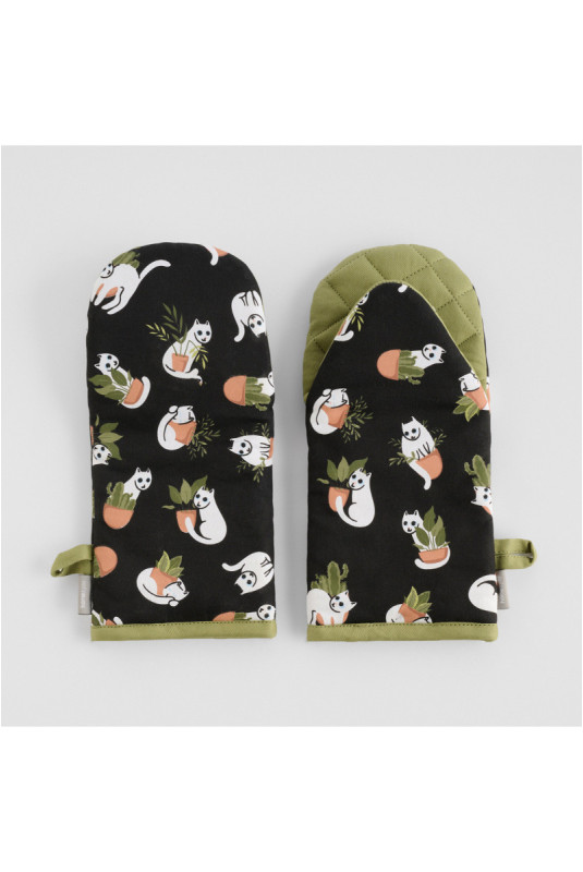 Ensemble de Gants de Four - Purrpot - Black