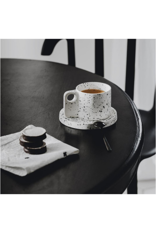 Tasse Avec Sous-Tasse - Akamira - White
