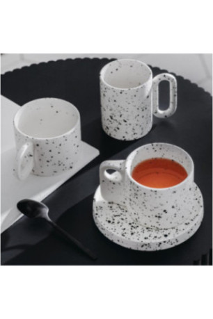 Tasse Avec Sous-Tasse - Akamira - White