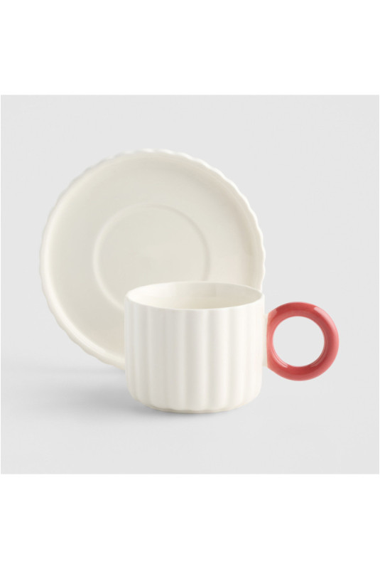 Tasse Avec Sous-Tasse - Della - Pink