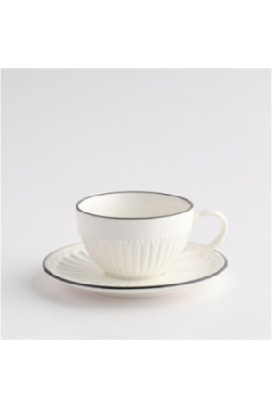 Tasse Avec Sous-Tasse - Raya - Black
