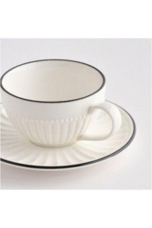 Tasse Avec Sous-Tasse - Raya - Black