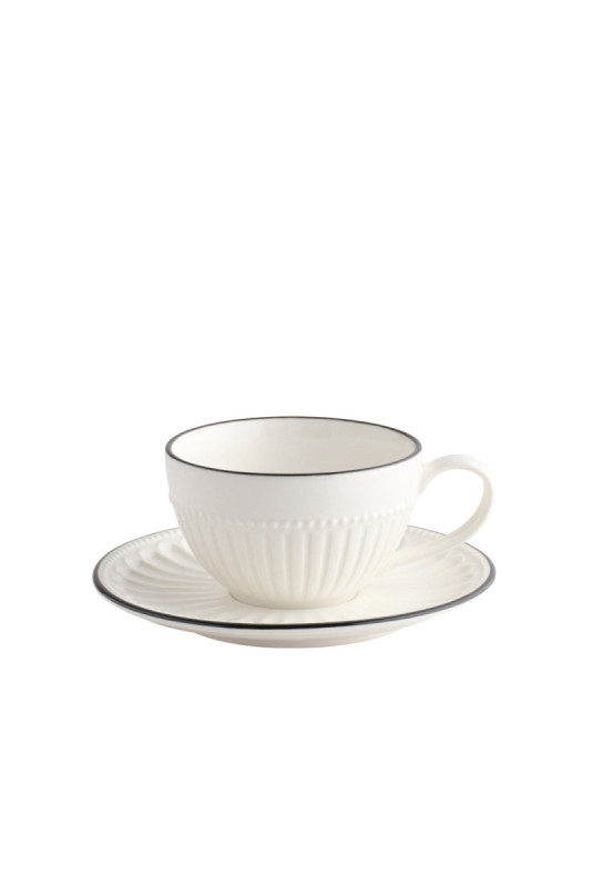 Tasse Avec Sous-Tasse - Raya - Black