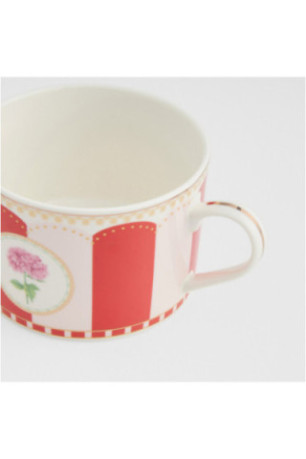 Tasse Avec Sous-Tasse - Vivelle - Red