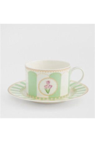 Tasse Avec Sous-Tasse - Vivelle - Light Green