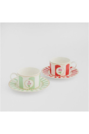 Tasse Avec Sous-Tasse - Vivelle - Light Green