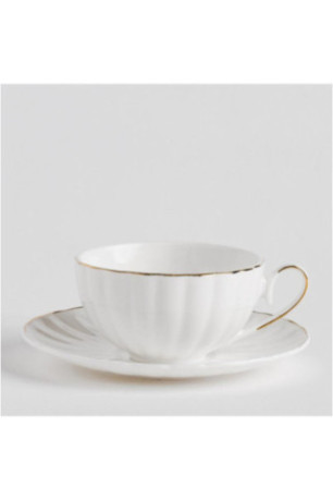 Tasse Avec Sous-Tasse - Morelli - White