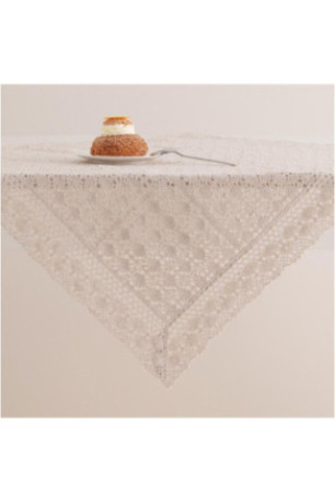 Nappe En Dentelle Pour Petit Format - Folkelips - Beige