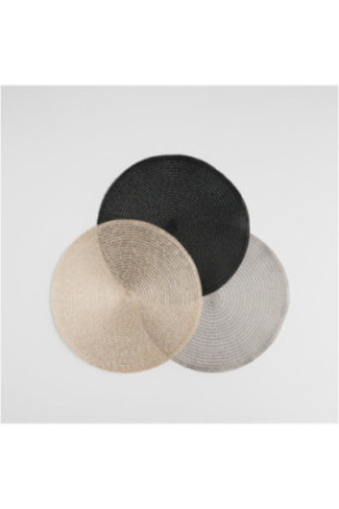 Ensemble de Sets de Table Décoratifs - Glitter Set - Black