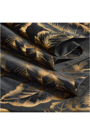 Chemin de Table En Velours - Foglare - Black