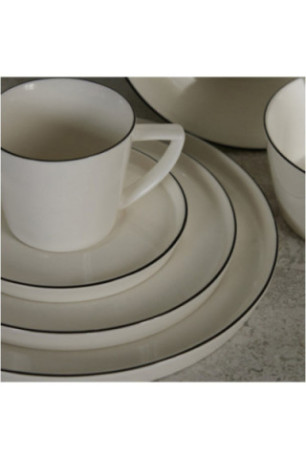 Tasse Avec Sous-Tasse - Rimo - Black