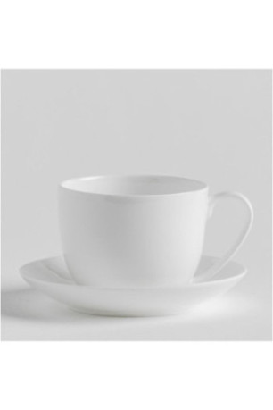 Tasse Avec Sous-Tasse - Bianco - White