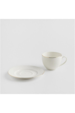 Tasse Avec Sous-Tasse - Stello - White