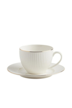 Tasse Avec Sous-Tasse - Stello - White